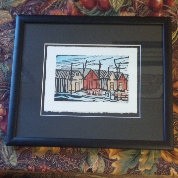 Original Wood Block Painting